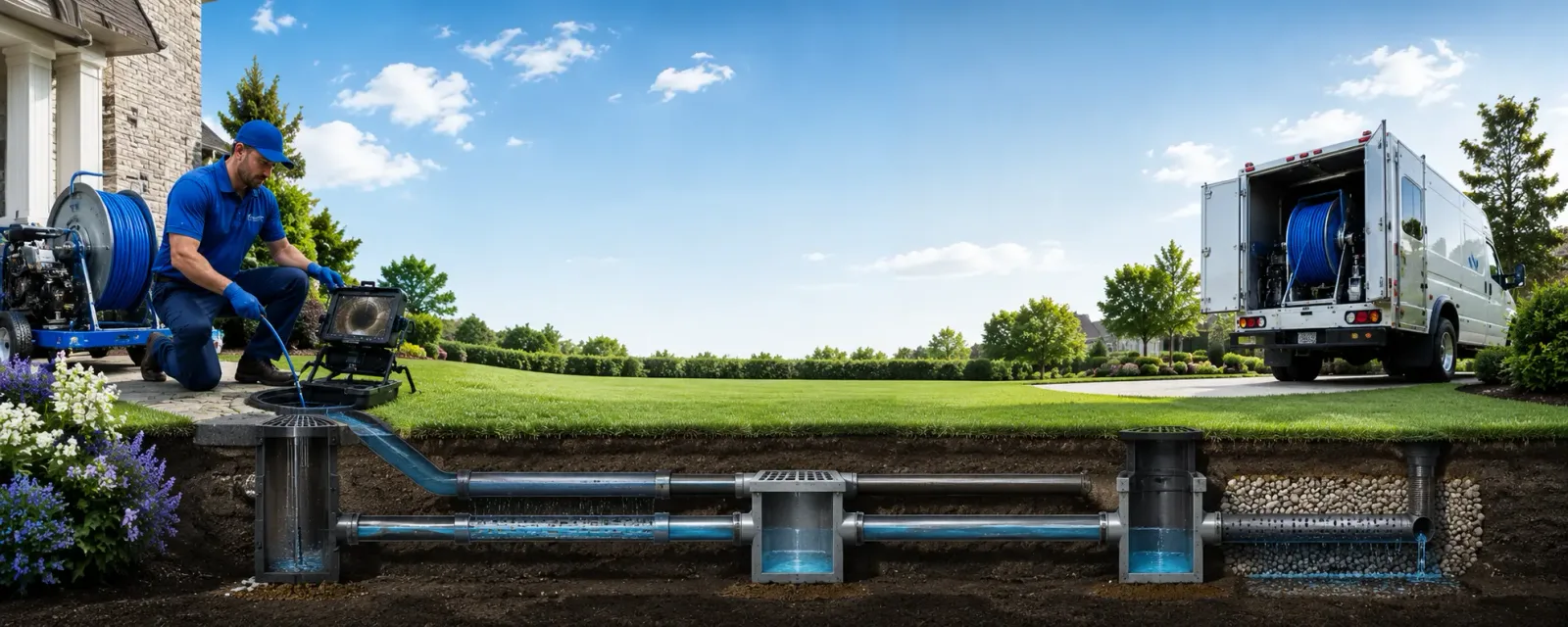 Outdoor drain cleaning information for Lockwood, CA